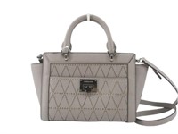 Michael Kors Gray Leather 2 Way Shoulder Bag