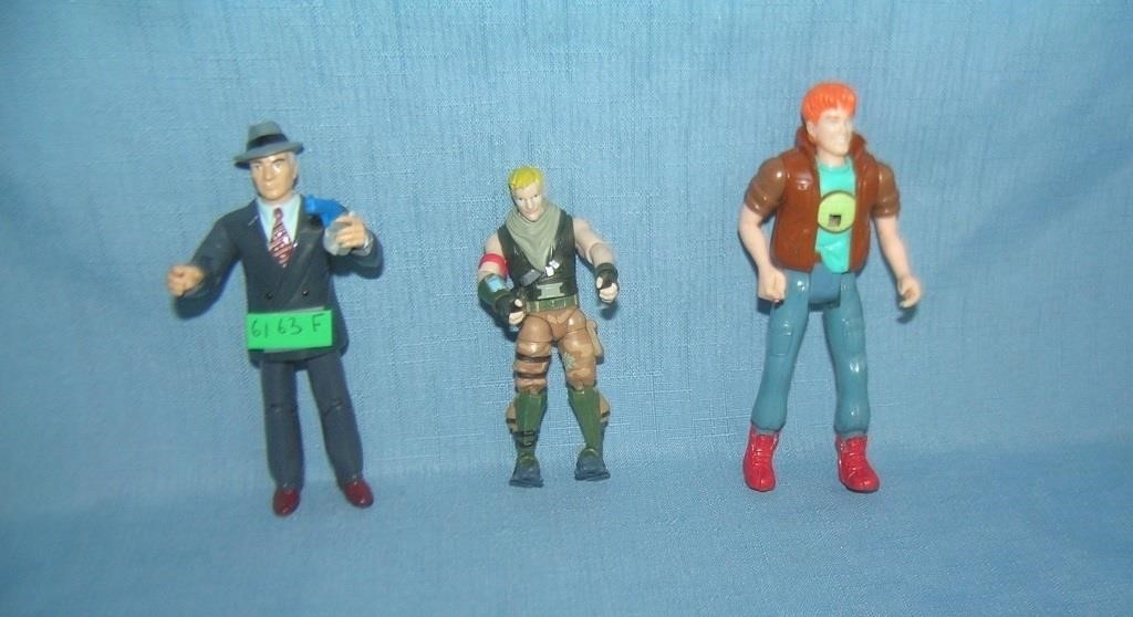 Group of 3 vintage action figures