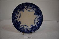Flow Blue Plate - F & Sons Bute