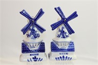 Pair of Windmill Salt and Pepper Shakers