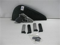Bersa SA Thunder 380cc Handgun W/ Case & 4 Clips