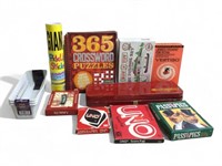 Rifle cleaning kit, board games
