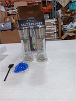 Glass Salt & Pepper Ginder Set