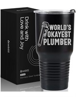 Comical Steel Tumbler gift for Plumbers