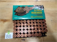 9x18 Makarov 115gr Brown Bear Rnds 48ct