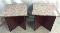 Wood Tables w/ Granite Tops Z1B