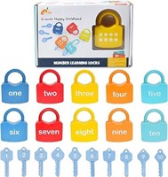 ZIB 20PCS Lock and Key Toy, Matching and Counting