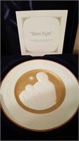 1976 Christmas plate Silent Night by Franklin