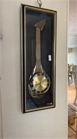 Vintage Banjo Clock in Frame