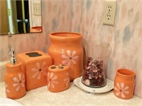Allure Ceramic Bathroom Countertop Accessories