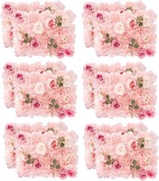 Omldggr 12 Pack 12x16 White & Pink Flower Panels