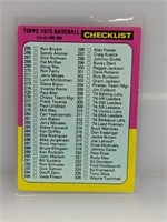 1975 Topps Checklist 386 Unmarked