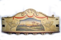 Antique PTC Carousel Painted Scenic Rounder