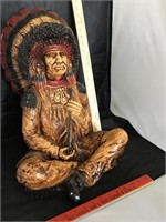Large resin Indian chief