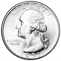 1951-S Washington Silver Quarter UNCIRCULATED