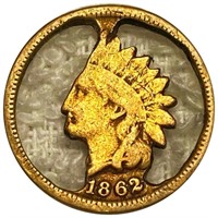 1862 Indian Head Penny Cutout HIGH END