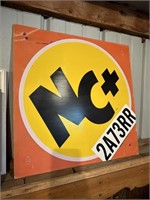 NC+ sign (plastic)