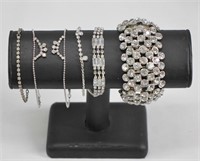 6pc Rhinestone Bracelets