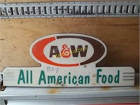 small A&W sign cabinet