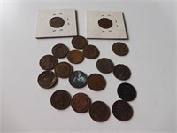 Lot of 19 USA Indian Head Cents