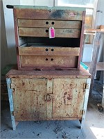 Metal cabinet with some tools 49x30x20
