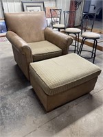 Chastain Industries Chair and Ottoman