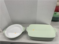 2 ceramic kitchen aid baking dishes