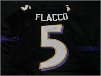 Joe Flacco signed football jersey COA