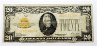 1928 $20 GOLD CERTIFICATE