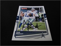 Dak Prescott signed football card COA