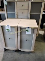 Office supply cabinet with locking file drawer,