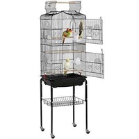 VIVOHOME ROLLING STANDING BIRD CAGE
