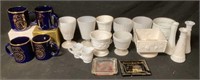 Various Milk Glass & Teamsters Cups