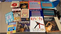 Box of books - knots, soap making, birdhouses and