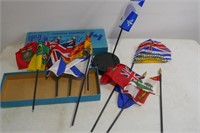 Canadian Provincial Flag Set W/Stand