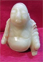 Asian Onyx Buddha Stone Carved Sculpture Art 6"