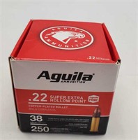 250 Rounds Aguila .22 super extra hollow .22lr