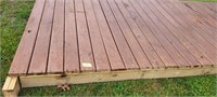 Treated wood deck section, approx 6'x14'