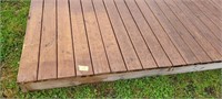 Treated wood deck section, approx 6'x14'