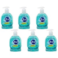 6 Pack Zest Antabacterial Liquid Hand Soap
