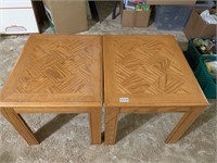 2 Matching Wooden End Tables (living room)
