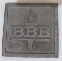 Metal Better Business Bureau plaque. Measures: