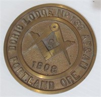 Doric Lodge No. 132 AF&AM Portland 1908 Masonic
