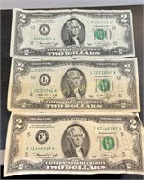 3 2 DOLLAR NOTES