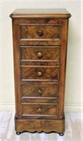 Well Grained Louis Philippe Walnut Side Chest.