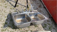 STAINLESS KITCHEN SINK WITH FAUCET