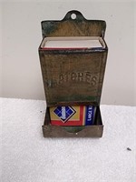 Vintage matchbook holder