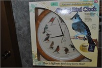 New in box singing bird clock