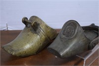 Two Antique Brass Stirrups, Youth Size