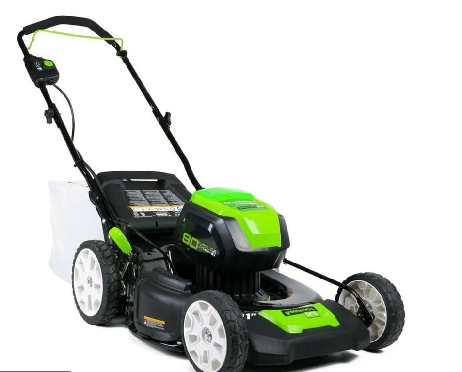 Greenworks 80V Self-Prop. Lawn Mower read